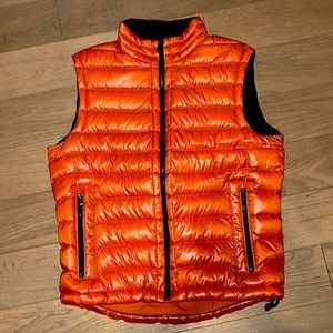 Hugo Boss Down Puffer Vest - Orange/black